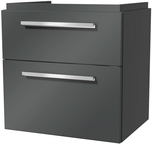 VILLEROY & BOCH VERITY DESIGN 2.0 skříňka pod umyvadlo 58,5x45x60 cm, 2 zásuvky, Glossy Grey B07600FP Obrázek - Hlavní obrázek