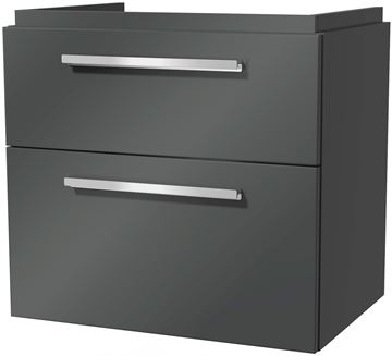 VILLEROY & BOCH VERITY DESIGN 2.0 skříňka pod umyvadlo 63,5x45x60 cm, 2 zásuvky, Glossy Grey