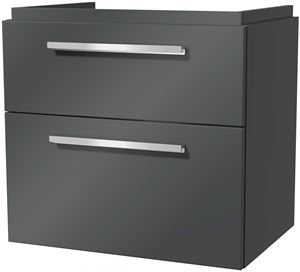 VILLEROY & BOCH VERITY DESIGN 2.0 skříňka pod umyvadlo 63,5x45x60 cm, 2 zásuvky, Glossy Grey