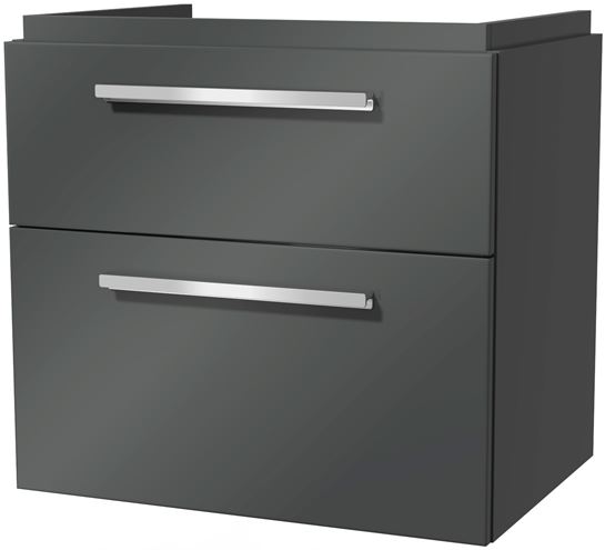 VILLEROY & BOCH VERITY DESIGN 2.0 skříňka pod umyvadlo 63,5x45x60 cm, 2 zásuvky, Glossy Grey B07500FP Obrázek - Hlavní obrázek