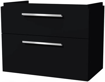 VILLEROY & BOCH VERITY DESIGN 2.0 skříňka pod umyvadlo 78,5x45x60 cm, 2 zásuvky, Black Matt