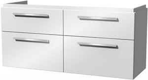 VILLEROY & BOCH VERITY DESIGN 2.0 skříňka pod dvojumyvadlo 128,5x45x60 cm, 4 zásuvky, Glossy White