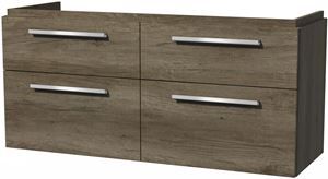 VILLEROY & BOCH VERITY DESIGN 2.0 skříňka pod dvojumyvadlo 128,5x45x60 cm, 4 zásuvky, Oak Nebraska