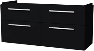 VILLEROY & BOCH VERITY DESIGN 2.0 skříňka pod dvojumyvadlo 128,5x45x60 cm, 4 zásuvky, Black Matt