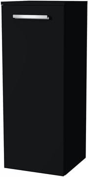VILLEROY & BOCH VERITY DESIGN 2.0 nízká skříňka 35x34,3x88,8 cm, 1 dvířka, panty vlevo, Black Matt
