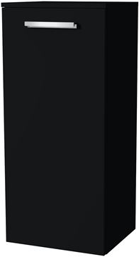 VILLEROY & BOCH VERITY DESIGN 2.0 nízká skříňka 40x34,3x88,8 cm, 1 dvířka, panty vlevo, Black Matt