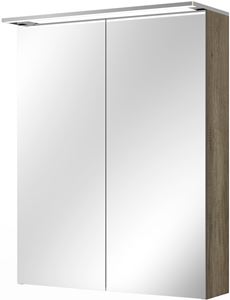 VILLEROY & BOCH VERITY DESIGN 2.0 zrcadlová skříňka 60x76x14,9 cm, osvětlení, se zvětšovacím zrcátkem, vypínačem a el. zásuvkou, Oak Nebraska