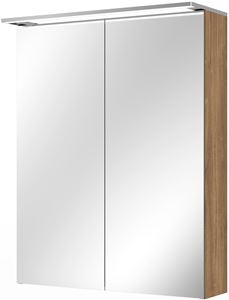 VILLEROY & BOCH VERITY DESIGN 2.0 zrcadlová skříňka 60x76x14,9 cm, osvětlení, se zvětšovacím zrcátkem, vypínačem a el. zásuvkou, Oak Kansas