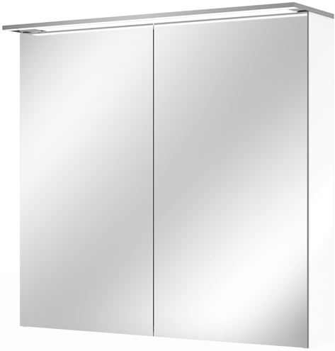 VILLEROY & BOCH VERITY DESIGN 2.0 zrcadlová skříňka 80x76x14,9 cm, osvětlení, se zvětšovacím zrcátkem, vypínačem a el. zásuvkou, Glossy White A46580DH Obrázek - Hlavní obrázek