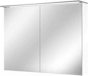 VILLEROY & BOCH VERITY DESIGN 2.0 zrcadlová skříňka 100x76x14,9 cm, osvětlení, se zvětšovacím zrcátkem, vypínačem a el. zásuvkou, Glossy White