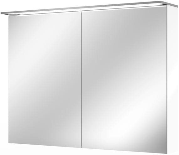 VILLEROY & BOCH VERITY DESIGN 2.0 zrcadlová skříňka 100x76x14,9 cm, osvětlení, se zvětšovacím zrcátkem, vypínačem a el. zásuvkou, Glossy White A46510DH Obrázek - Hlavní obrázek