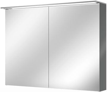 VILLEROY & BOCH VERITY DESIGN 2.0 zrcadlová skříňka 100x76x14,9 cm, osvětlení, se zvětšovacím zrcátkem, vypínačem a el. zásuvkou, Glossy Grey
