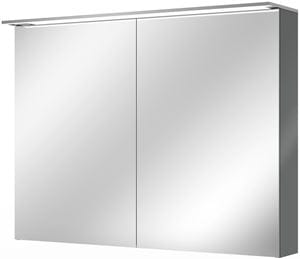 VILLEROY & BOCH VERITY DESIGN 2.0 zrcadlová skříňka 100x76x14,9 cm, osvětlení, se zvětšovacím zrcátkem, vypínačem a el. zásuvkou, Glossy Grey