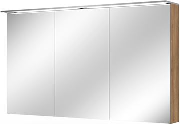 VILLEROY & BOCH VERITY DESIGN 2.0 zrcadlová skříňka 130x76x14,9 cm, osvětlení, se zvětšovacím zrcátkem, vypínačem a el. zásuvkou, Oak Kansas