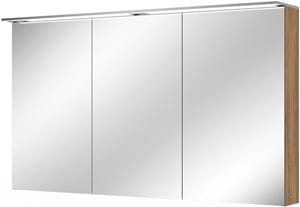 VILLEROY & BOCH VERITY DESIGN 2.0 zrcadlová skříňka 130x76x14,9 cm, osvětlení, se zvětšovacím zrcátkem, vypínačem a el. zásuvkou, Oak Kansas