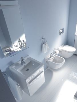DURAVIT STARCK 3 umyvadlo 60 cm, s otvorem pro baterii a přepadem 0300600000 Obrázek - fotka