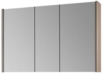 DŘEVOJAS ENZO GA3OE 120 zrcadlová skříňka 115,6x74,1x15,3 cm, osvětlení s regulací stmívání, s vypínačem a el. zásuvkou, lamino/MDF, vysoce lesklá béžová