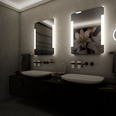 NIMCO ZP 18000 zrcadlo 60x80 cm, reverzibilní, s osvětlením ZP 18002 Obrázek - fotka