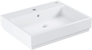 GROHE CUBE CERAMIC umyvadlo na desku 60 cm, s otvorem pro baterii a přepadem, PureGuard