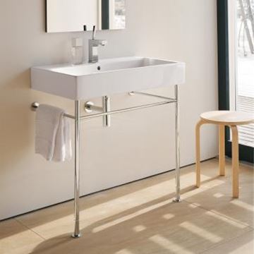 DURAVIT VERO umyvadlo 80 cm, s otvorem pro baterii a přepadem 0454800000 Obrázek - fotka