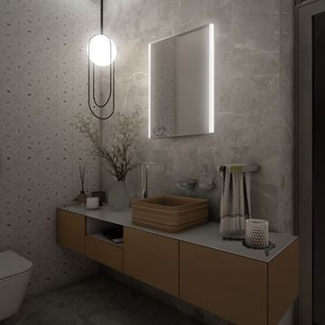NIMCO ZP 9000 zrcadlo 60x80 cm, reverzibilní, s osvětlením ZP 9002 Obrázek - fotka