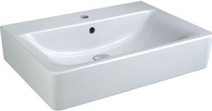 IDEAL STANDARD CONNECT CUBE umyvadlo 65 cm, s otvorem pro baterii a přepadem, Ideal Plus