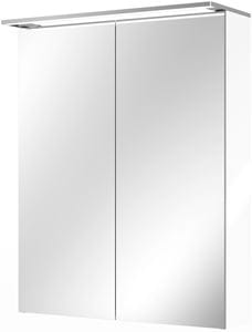 VILLEROY & BOCH VERITY DESIGN 2.0 zrcadlová skříňka 60x76x14,9 cm, osvětlení, se zvětšovacím zrcátkem, vypínačem a el. zásuvkou, Glossy White