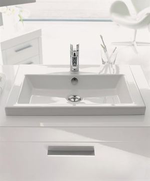 DURAVIT 2ND FLOOR umyvadlo 60 cm, s otvorem pro baterii a přepadem 0347600000 Obrázek - fotka
