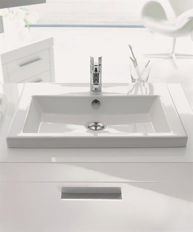 DURAVIT 2ND FLOOR umyvadlo 60 cm, s otvorem pro baterii a přepadem 0347600000 Obrázek - fotka