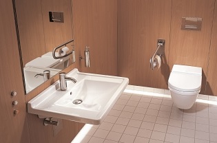 DURAVIT STARCK 3 bezbariérové umyvadlo 60 cm, s otvorem pro baterii a přepadem 0309600000 Obrázek - fotka