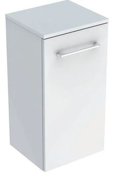 GEBERIT SELNOVA SQUARE nízká skříňka 33x29,7x65 cm, 1 dvířka, lesklá bílá
