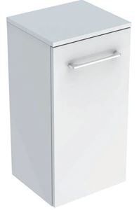 GEBERIT SELNOVA SQUARE nízká skříňka 33x29,7x65 cm, 1 dvířka, lesklá bílá