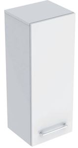 GEBERIT SELNOVA SQUARE nízká skříňka 33x29,7x85 cm, 1 dvířka, lesklá bílá