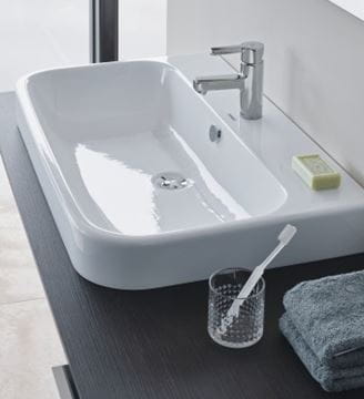 DURAVIT HAPPY D.2 umyvadlo 60 cm, s otvorem pro baterii a přepadem, broušené 2315600000 Obrázek - fotka