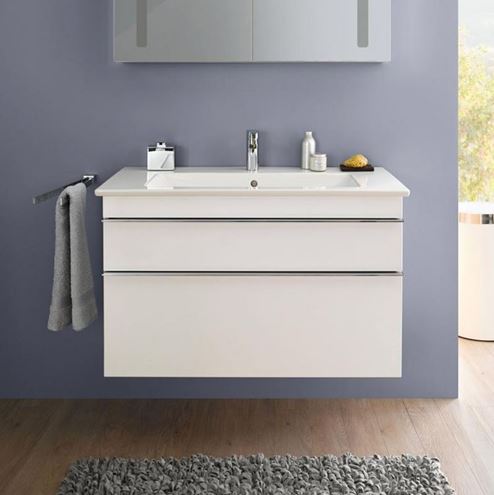 VILLEROY & BOCH VENTICELLO skříňka pod umyvadlo 95,3x50,2x59 cm, 2 zásuvky, Glossy White A92601DH Obrázek - fotka
