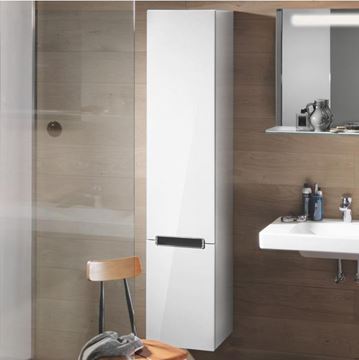 VILLEROY & BOCH SUBWAY 2.0 vysoká skříňka 35x37x165 cm, panty vpravo, Glossy Grey A71010FP Obrázek - fotka