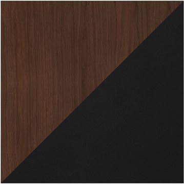 VILLEROY & BOCH FINION vysoká skříňka 41,8x27x151,6 cm, 2 dvířka, police, panty vpravo, s osvětlením, Walnut/, matt Black G470PDGN Obrázek - fotka