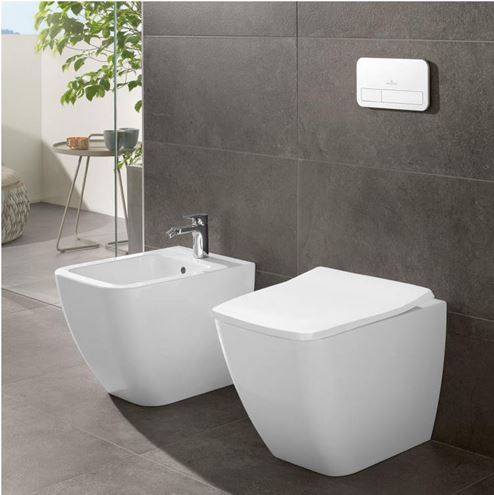VILLEROY & BOCH VICONNECT 200S ovládací tlačítko pro dvě splachování, plast, lesklá bílá 92249068 Obrázek - fotka