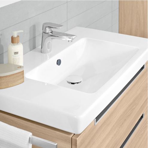 VILLEROY & BOCH umyvadlová výpust, click-clack, s přepadem, chrom 68170001 Obrázek - fotka