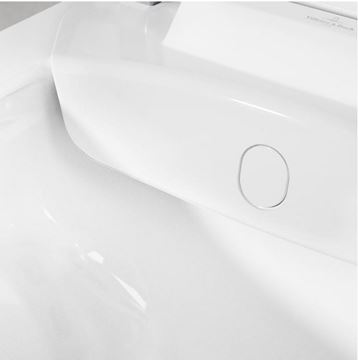 VILLEROY & BOCH VICLEAN sprchovací WC s bidetovým sedátkem, SoftClosing, DirectFlush, CeramicPlus, alpská bílá V0E100R1 Obrázek - fotka