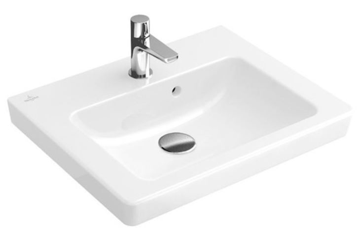VILLEROY & BOCH SUBWAY 2.0 umývátko 45 cm, s otvorem pro baterii a přepadem, CeramicPlus 7315F5R1 Obrázek - fotka