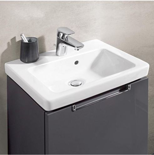 VILLEROY & BOCH SUBWAY 2.0 umývátko 45 cm, s otvorem pro baterii a přepadem, CeramicPlus 7315F5R1 Obrázek - fotka