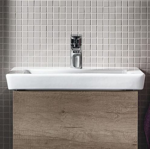 VILLEROY & BOCH SUBWAY 2.0 umývátko 45 cm, s otvorem pro baterii a přepadem, CeramicPlus 7315F5R1 Obrázek - fotka