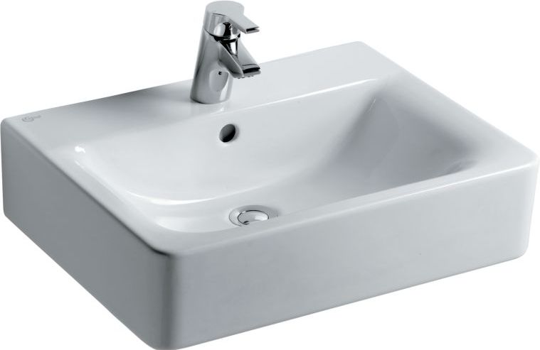 IDEAL STANDARD CONNECT CUBE umyvadlo 55 cm, s otvorem pro baterii a přepadem E713901 Obrázek - Hlavní obrázek