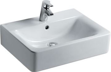 IDEAL STANDARD CONNECT CUBE umyvadlo 55 cm, s otvorem pro baterii a přepadem