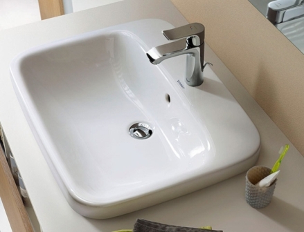 DURAVIT DURASTYLE umyvadlo 61,5 cm, s otvorem pro baterii a přepadem 0374620000 Obrázek - fotka