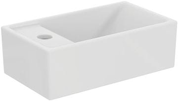 IDEAL STANDARD TEMPO umývátko 37 cm, s otvorem pro baterii vlevo, bez přepadu