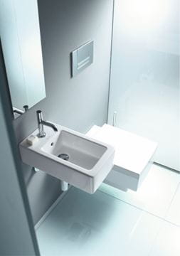 DURAVIT VERO umývátko 25 cm, s otvorem pro baterii a přepadem 0702250000 Obrázek - fotka