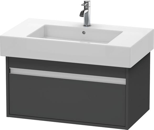 DURAVIT KETHO skříňka pod umyvadlo 80x45,5x41 cm, 1 zásuvka, Graphit matt KT669004949 Obrázek - Hlavní obrázek