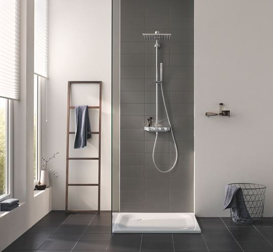GROHE EUPHORIA SMARTCONTROL SYSTEM 310 CUBE DUO sprchový set s termostatickou baterií, horní sprcha se 2 proudy, ruční sprcha, tyč, hadice, chrom 26508000 Obrázek - fotka